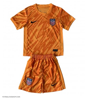 Spojené Státy Brankářské Dětské Venkovní Dres Copa America 2024 Krátký Rukáv (+ trenýrky)